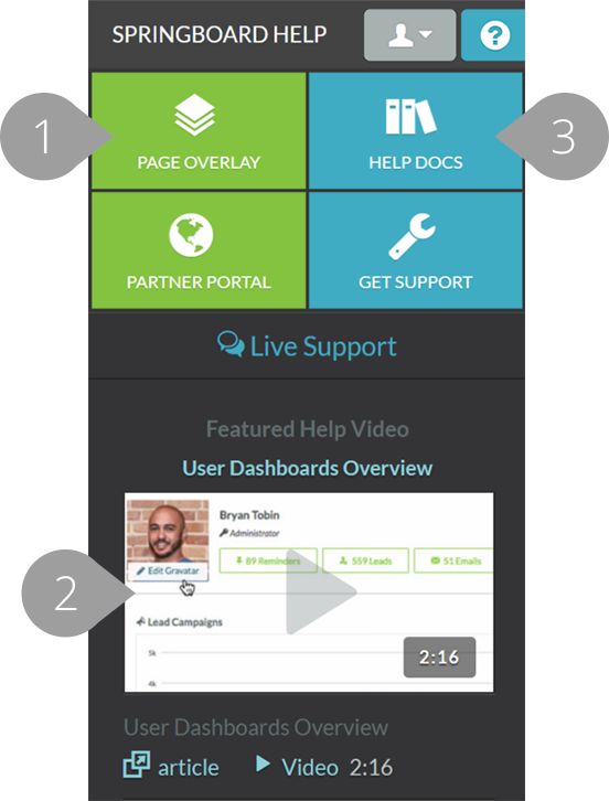 SharpSpring Contextual Help